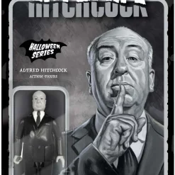 Deals 💯 ReAction 🎃 Halloween Series Alfred Hitchcock Action Figure [Grayscale Variant, Damaged Package] 🎁