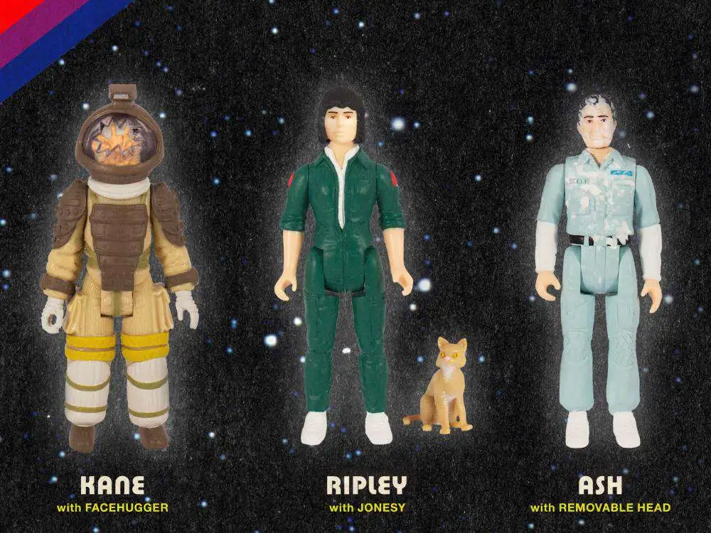 New β ReAction Alien Ash, Ripley & Kane Action Figure 3-Pack π 4 New β ReAction Alien Ash, Ripley & Kane Action Figure 3-Pack π - Image 2