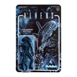 Hot Sale 👏 ReAction Aliens Alien Warrior Nightfall Blue Action Figure ⌛