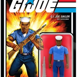 Top 10 ✨ ReAction G.I. Joe Wave 2 Blueshirt Sailor Clean Shaven Action Figure [Dark Brown] ⭐