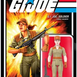 Discount 🔥 ReAction G.I. Joe Wave 3 Female Combat Engineer Ponytail Hair Action Figure [Pink] 🛒