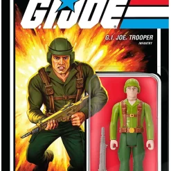 Hot Sale 🔥 ReAction G.I. Joe Wave 1 Greenshirt Action Figure [Pink] 😀