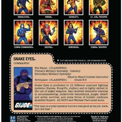 Buy 🧨 ReAction G.I. Joe Wave 1 Snake Eyes Action Figure [Rah] 🥰 -Super7 Elegant shop gijoereactionsnakeyesrah inset2