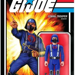 Cheapest 🎉 ReAction G.I. Joe Wave 1 Trooper Y-Back Action Figure [Pink] 🥰