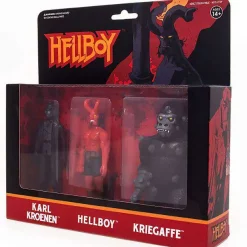 Brand new 🛒 ReAction Hellboy Series 2 Karl Kroenen, Hellboy & Kriegaffe Action Figure 3-Pack 😍