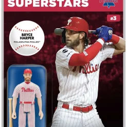 Flash Sale ⭐ ReAction MLB Modern Superstars Philadelphia Phillies Bryce Harper Action Figure 🎁