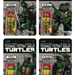 Best reviews of 😍 ReAction Teenage Mutant Ninja Turtles Leonardo, Donatello, Raphael, Michelangelo Exclusive Set of 4 Action Figures [Mirage Variant] (Pre-Order ships January) 🎁