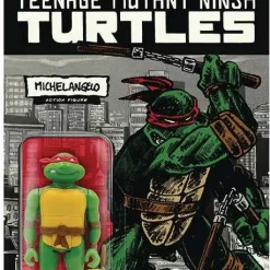 Discount 😍 ReAction Teenage Mutant Ninja Turtles Michelangelo Action Figure [Mirage Variant] 👏