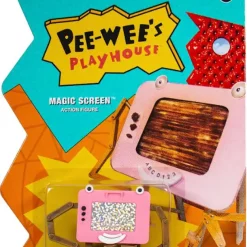 Promo 🥰 ReAction Pee Wees Playhouse Magic Screen Action Figure 🎁