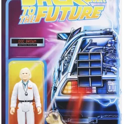 Brand new 🤩 ReAction Back to the Future 2 Doc Brown 1980's Action Figure 🔔