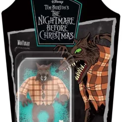 Cheapest ⭐ ReAction Nightmare Before 🔔 Christmas Wave 2 Wolfman Action Figure 🧨