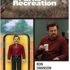 Brand new 🌟 ReAction Parks and Recreation Ron Swanson Action Figure 👏