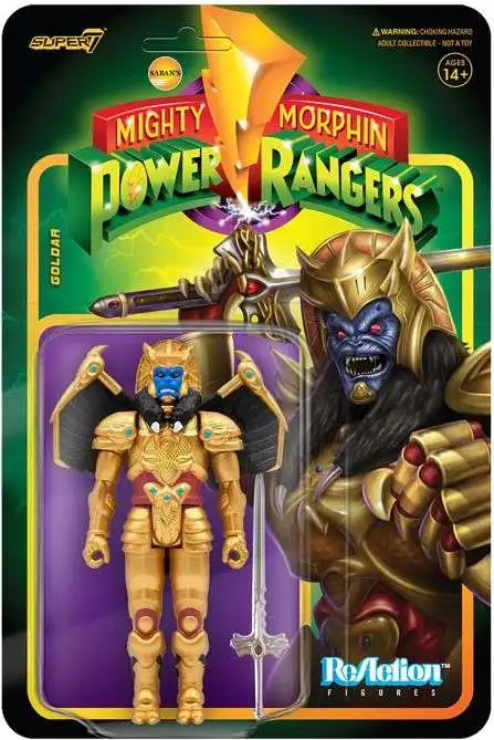 Flash Sale π ReAction Mighty Morphin Power Rangers Wave 2 Goldar Action Figure 𧨠3 Flash Sale π ReAction Mighty Morphin Power Rangers Wave 2 Goldar Action Figure π§¨