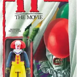 Deals 🎁 ReAction IT The Movie Wave 1 Pennywise Action Figure [Monster] 🤩