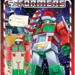 Brand new 🔥 ReAction Transformers Optimus Santa Action Figure 🧨