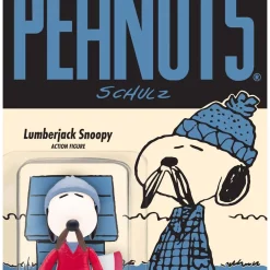 Best deal ❤️ ReAction Peanuts Wave 5 Lumberjack Snoopy Action Figure 🧨