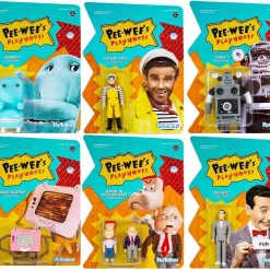 Discount 😍 ReAction Pee Wees Playhouse Set of 6 Action Figures 🔔