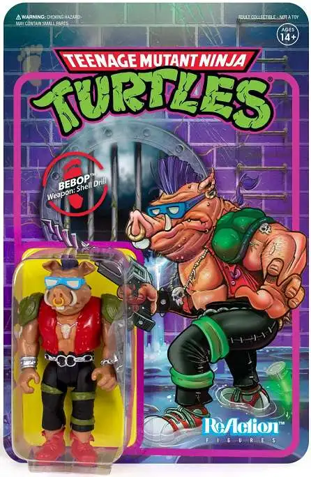 New βοΈ ReAction Teenage Mutant Ninja Turtles Bebop Action Figure π 3 New βοΈ ReAction Teenage Mutant Ninja Turtles Bebop Action Figure π