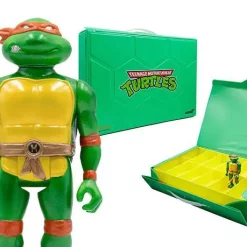 Top 10 😍 ReAction Teenage Mutant Ninja Turtles Michelangelo Exclusive Action Figure & Carry Case [Metallic] 🎁