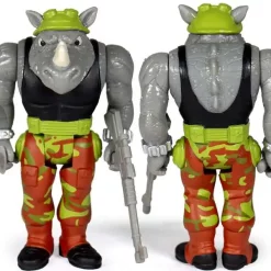 Budget 😍 ReAction Teenage Mutant Ninja Turtles Rocksteady Action Figure 😉 -Super7 Elegant shop s7reactiontmntrocksteady inset1
