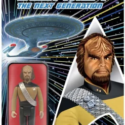 Flash Sale ✔️ ReAction Star Trek Wave 1 Worf Action Figure 💯