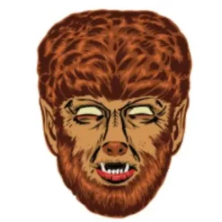 Wholesale 😀 Universal Monsters Wolfman Retro Monster Mask [Brown] 😍