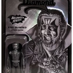 Buy 👍 ReAction 💀 Halloween Series King Diamond Action Figure [Black] 🤩
