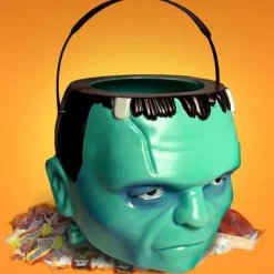 Best Pirce 🎁 Super Bucket Universal Monsters Frankenstein's Monster 7-Inch 🎃 Halloween Treat Bucket 😉