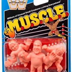 Cheap ⭐ WWE Wrestling M.U.S.C.L.E. Andre the Giant, Macho Man Randy Savage & Rowdy Roddy Piper 3-Pack ❤️