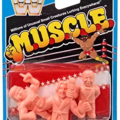 Hot Sale 🌟 WWE Wrestling M.U.S.C.L.E. Mean Gene, Iron Shiek & Ric Flair 3-Pack 🎁